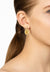 Beatrice Oval Gemstone Drop Earrings Gold Citrine Hydro