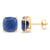 14K Yellow Gold 8.00 Carat Genuine Blue Sapphire Earrings