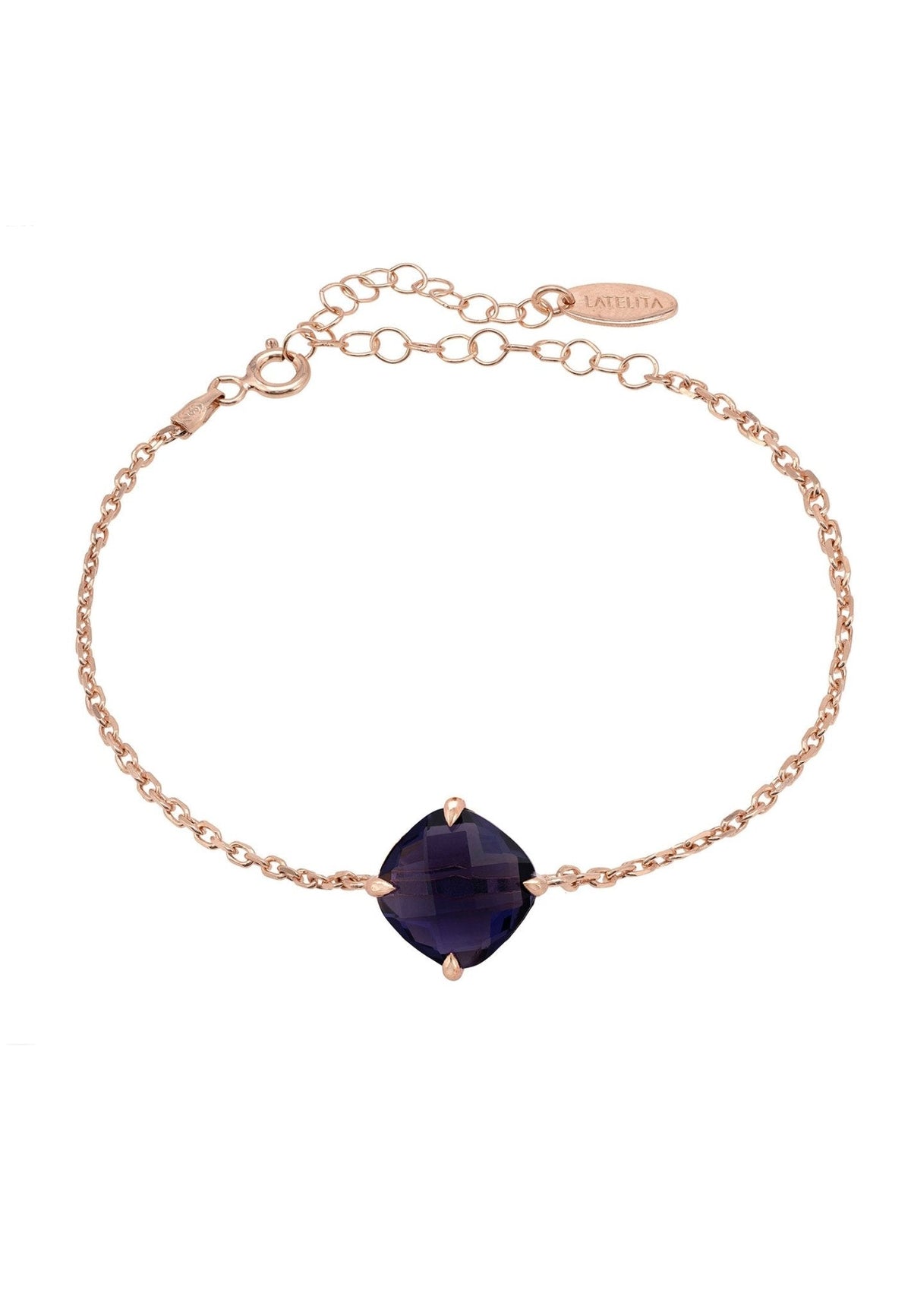 Empress Gemstone Bracelet Rosegold Amethyst