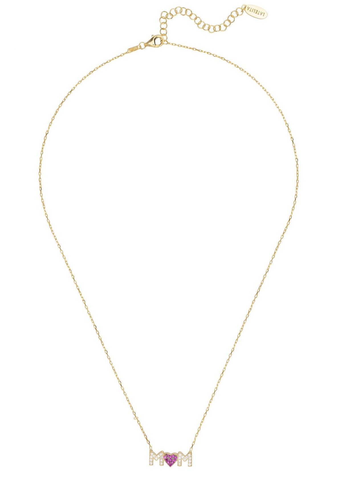 Mums the Word Necklace Gold