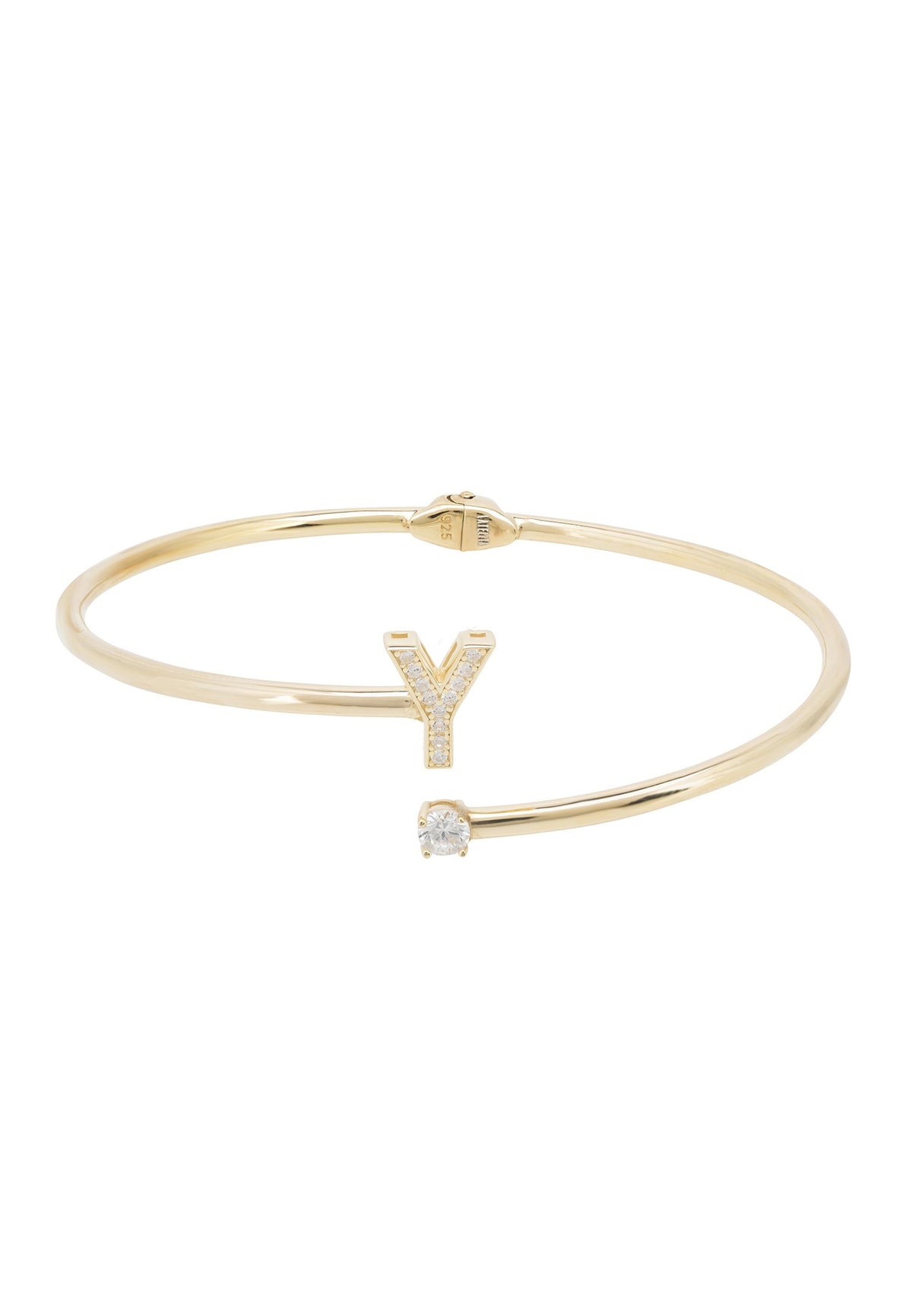 Initial Bangle Gold Y