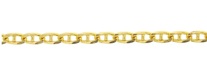 9K Yellow Gold Anchor Chain 2.5mm 55cm