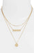 Triple Strand Necklace - Gold