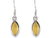 2 Carat Genuine Yellow Citrine 925 Sterling Silver Dangle Fine Earrings MXFE8005