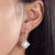 3 Carat Created Princess Cut Zirconia Dangle Drop Sterling 925 Silver Earrings MXFE8065