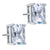 4 Carat Created Zirconia Stud 925 Sterling Silver Earrings MXFE8087