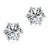 1 Carat Moissanite Diamond 6 Claws Stud Earrings 925 Sterling Silver XMFE8185