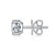 1 Carat Moissanite Diamond Single Earring (1 Piece) 925 Sterling Silver XMFE8186