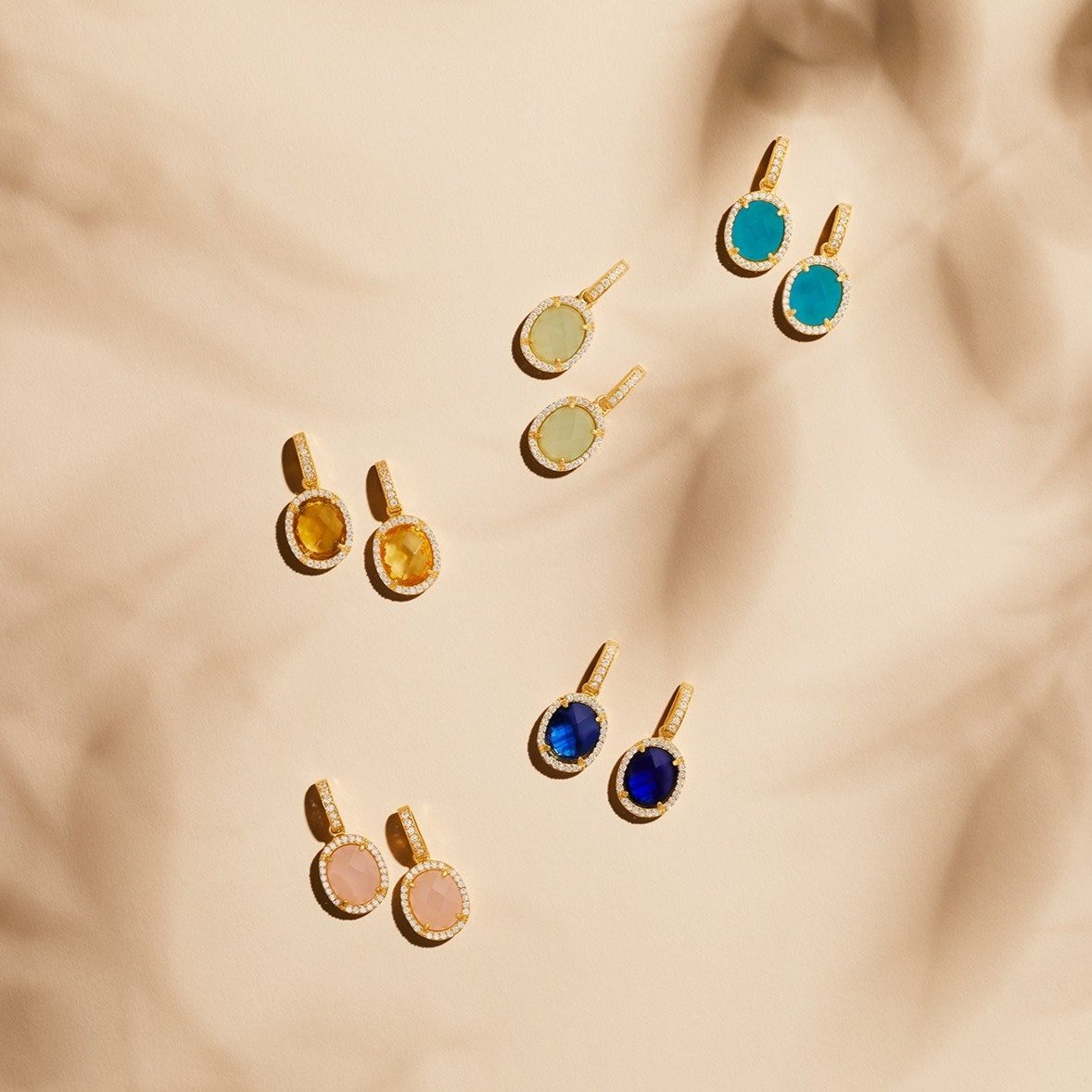 Beatrice Oval Gemstone Bracelet Gold Citrine Hydro