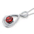 2 Carat Oval Cut Red Created Ruby Sterling 925 Silver Pendant Necklace MXFN8016
