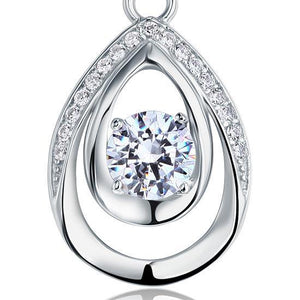 1 Carat Round Cut 925 Sterling Silver Pendant Necklace Jewelry MXFN8026