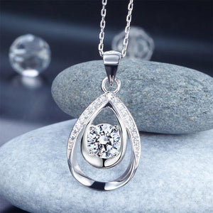 1 Carat Round Cut 925 Sterling Silver Pendant Necklace Jewelry MXFN8026
