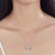 1.5 Carat Princess Cut Created Zirconia 925 Sterling Silver Pendant Necklace MXFN8036