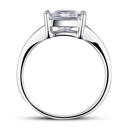 1.5 Ct Princes Cut Solid 925 Sterling Silver Wedding Promise Engagement Ring MXFR8006