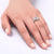 2 Carat Heart Cut Created Zirconia 925 Sterling Silver Wedding Anniversary Ring MJXFR8011