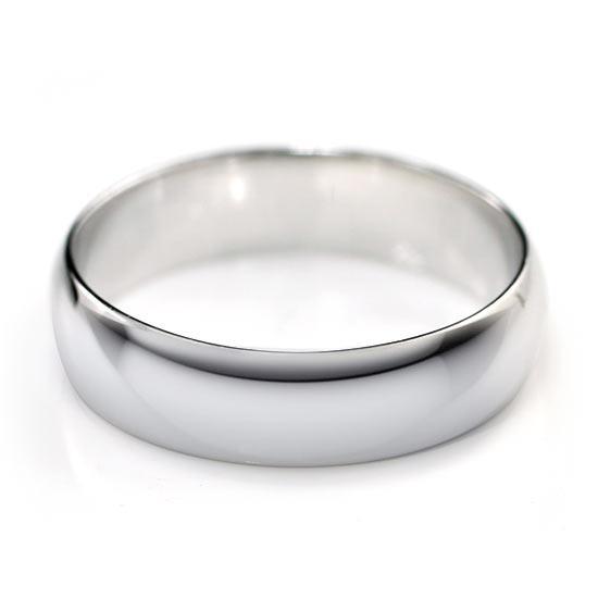 High Polished Plain Men's Solid Sterling 925 Silver Ring MJXFR8053