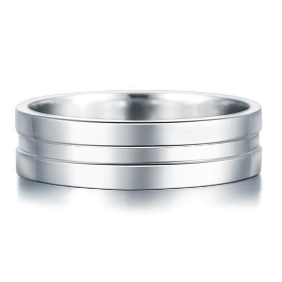 High Polished Plain Men's Solid Sterling 925 Silver Wedding Band Ring MJXFR8058