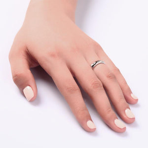 Created Zirconia Wedding Band Solid Sterling 925 Silver Ring MJXFR8060