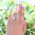 Vintage Style 1.5 Carat Created Zirconia Solid 925 Sterling Silver Bridal Wedding Engagement Ring  MXFR8111