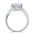 Solid 925 Sterling Silver Ring 6 Carat Created Zirconia MXFR8152