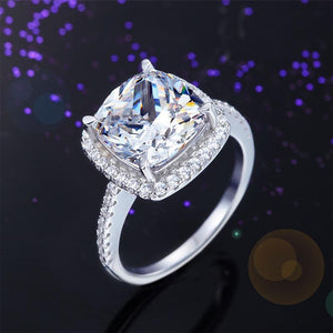 925 Sterling Silver Wedding Engagement Ring 5 Carat Created Zirconia MXFR8204