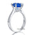 925 Sterling Silver Wedding Engagement Ring 3 Carat Blue Created Zirconia Jewelry MXFR8211