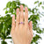 925 Sterling Silver Wedding Promise Anniversary Ring 1.25 Ct Fancy Pink Created Zirconia MXFR8248