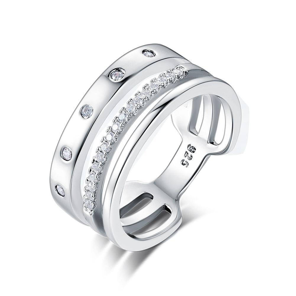 Wedding Band Anniversary Solid 925 Sterling Silver Ring Jewelry MXFR8313