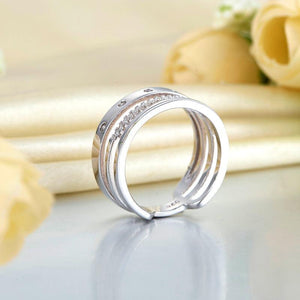 Wedding Band Anniversary Solid 925 Sterling Silver Ring Jewelry MXFR8313