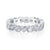 Eternity Wedding Band Heart Solid 925 Sterling Silver Stacking Ring Jewelry MXFR8321