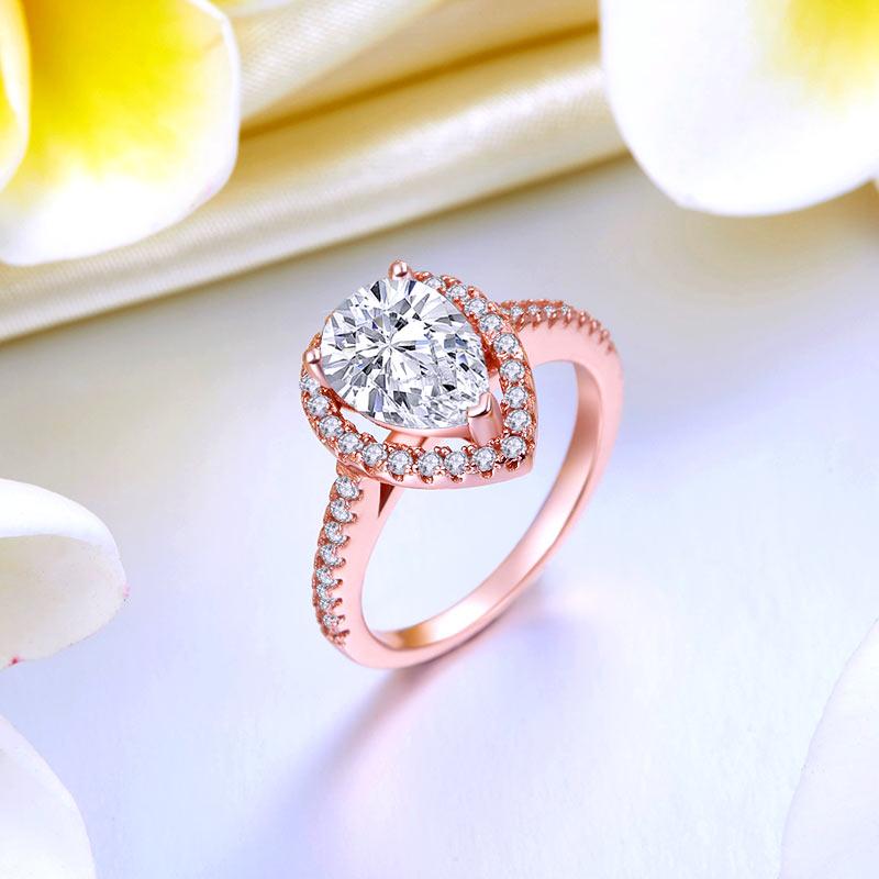 Silver rose plated ring new arrivals