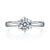 1 Carat Moissanite Diamond Classic 6 Claws Engagement 925 Sterling Silver Ring XMFR8339