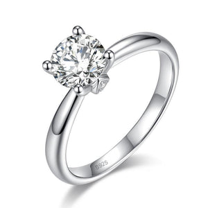 1 Carat Moissanite Diamond Ring Wedding Engagement 925 Sterling Silver XMFR8342