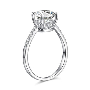 2 Carat Moissanite Diamond (8 mm) Engagement Ring 925 Sterling Silver XMFR8347