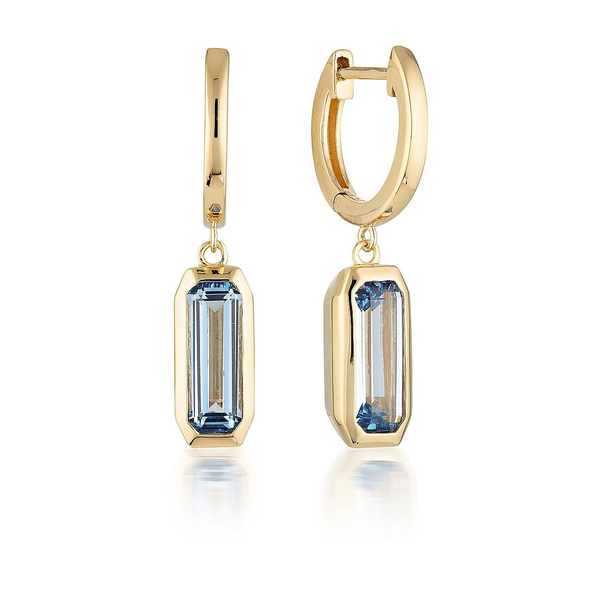 GEORGINI EMILIO BLUE TOPAZ DROP EARRINGS E851BT
