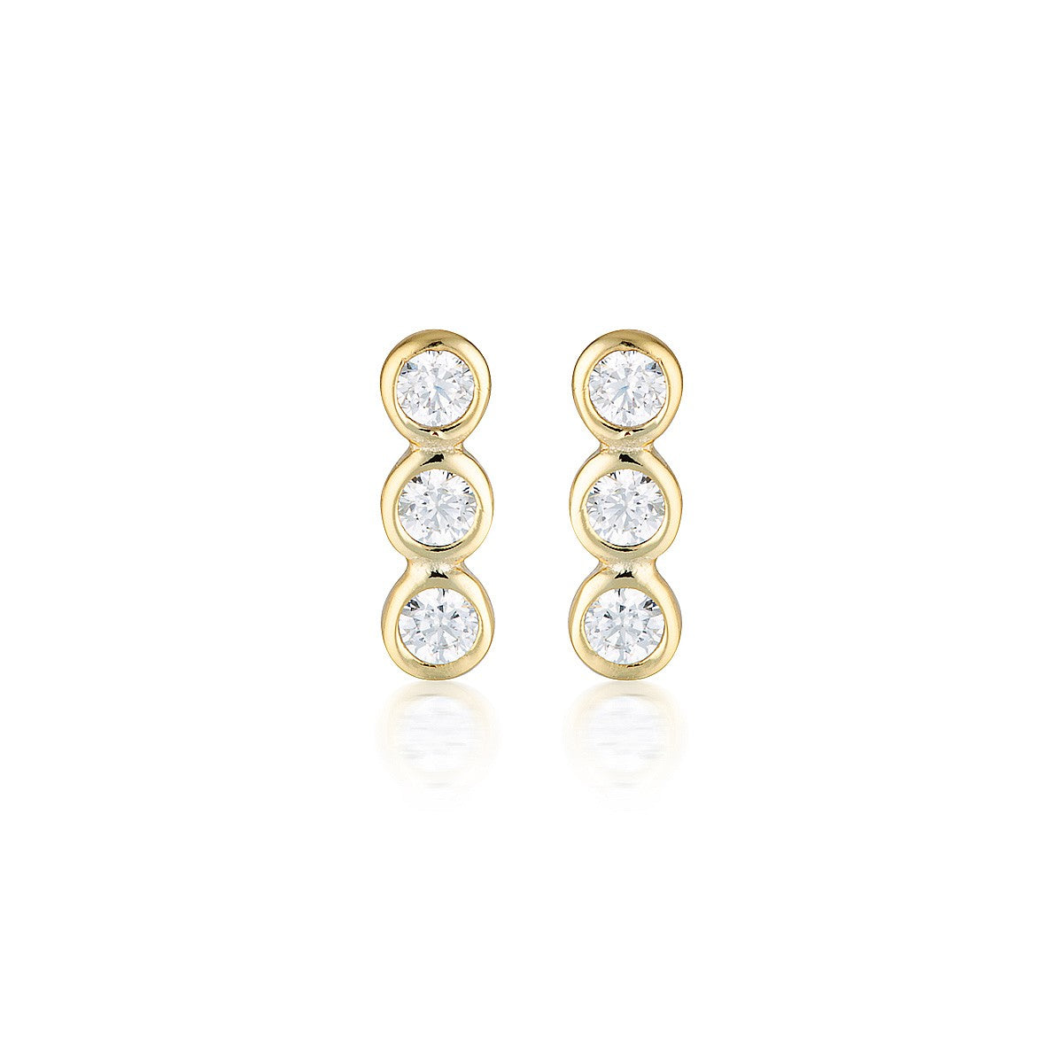 GEORGINI GOLD TRIO STUD E/R IE930G