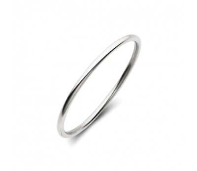 Sterling silver round golf bangle BG20