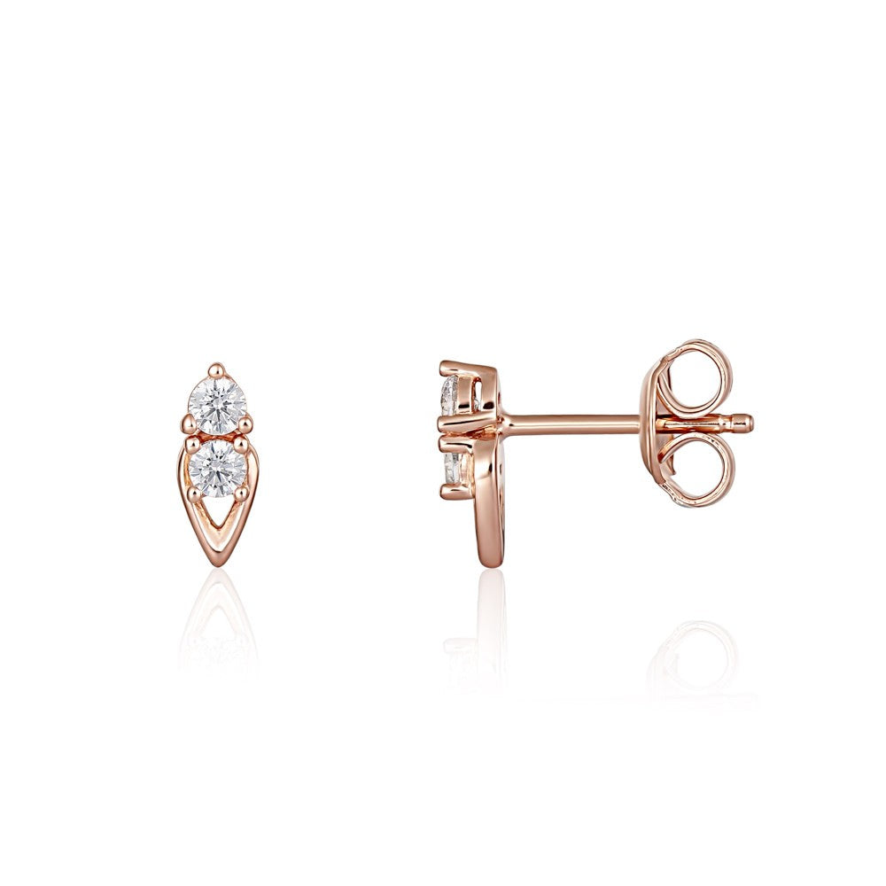 GEORGINI HEIRLOOM KEEPSAKE EARRINGS ROSE GOLD IE960RG