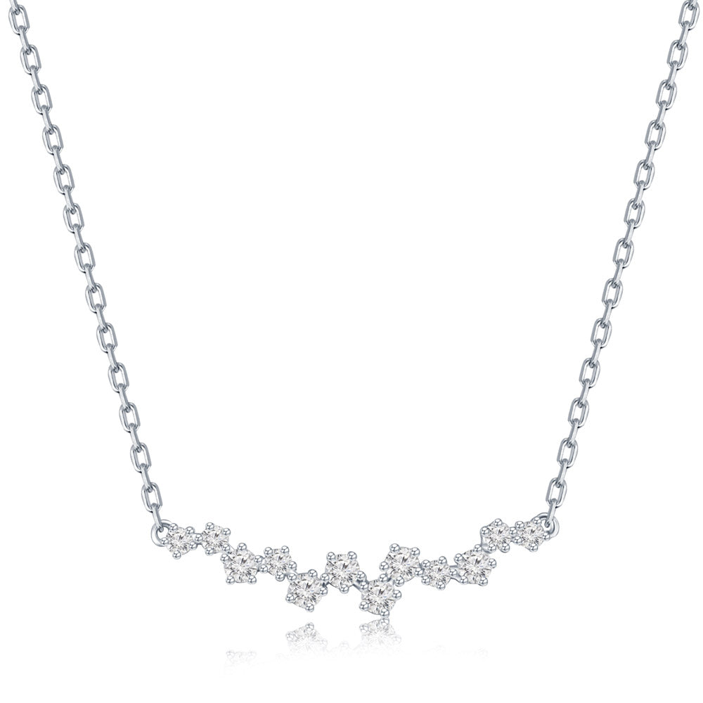 18K White Gold Diamond Necklace