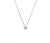 Sterling silver necklace with bezel set CZ pendant N320