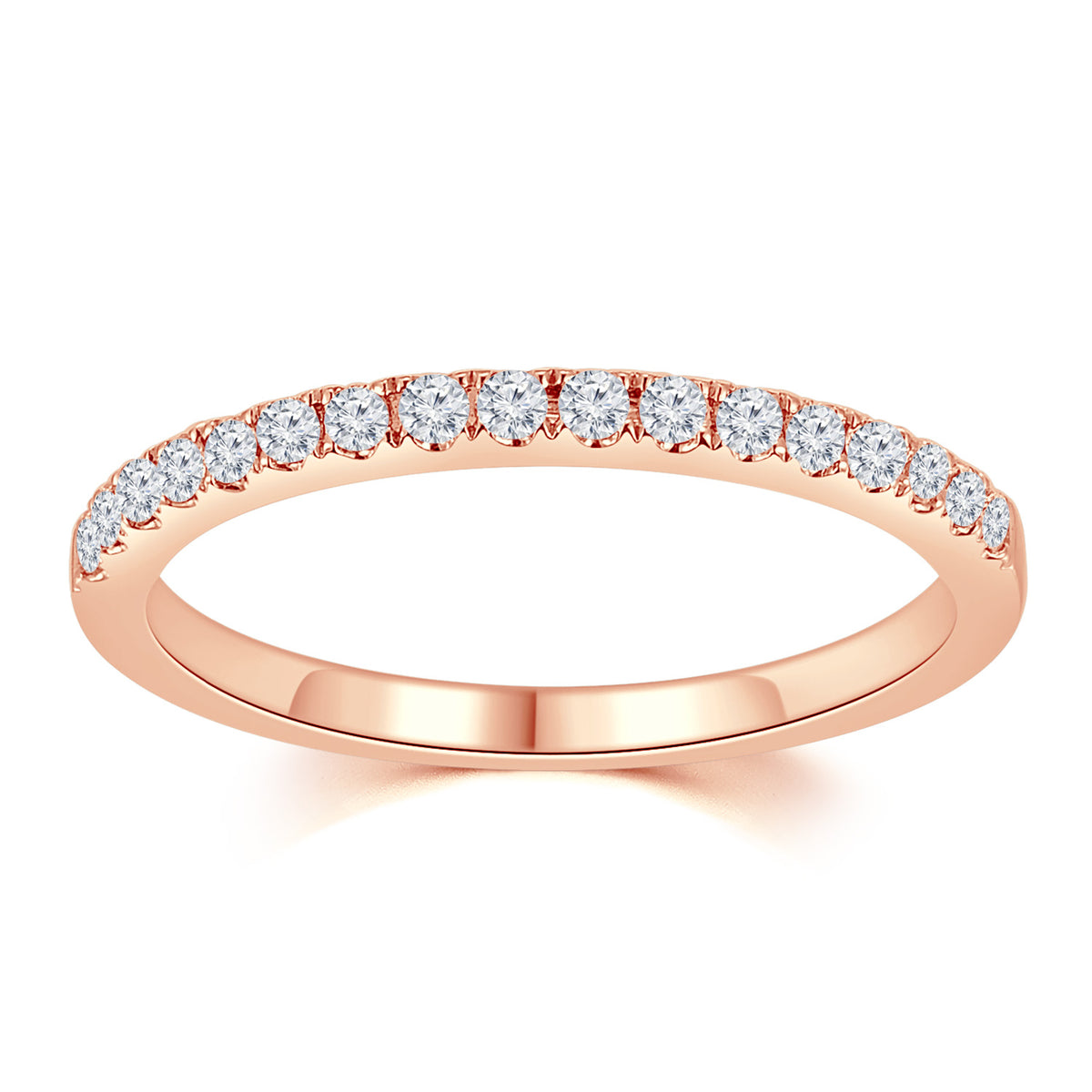 18K Rose Gold Diamond Eternity Ring