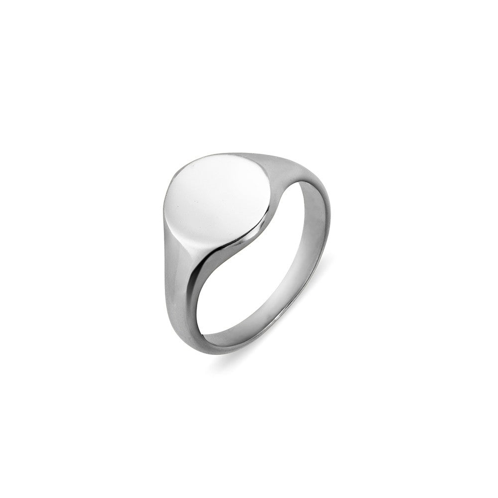 Sterling Silver Small Signet Ring R1376L