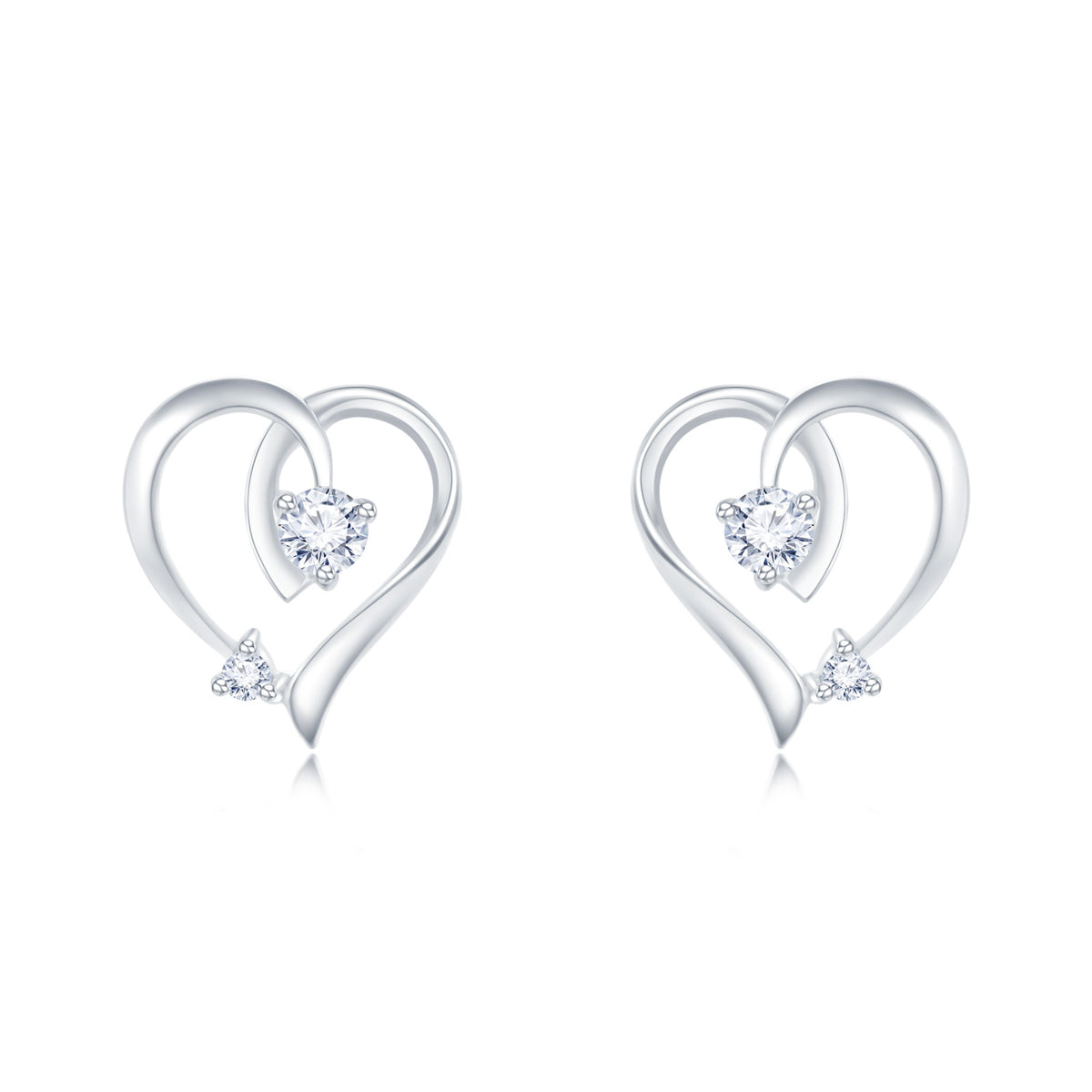 18K White Gold Diamond Earrings