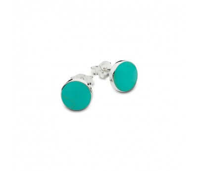 Sterling Silver Turquoise Stud Earrings SE232