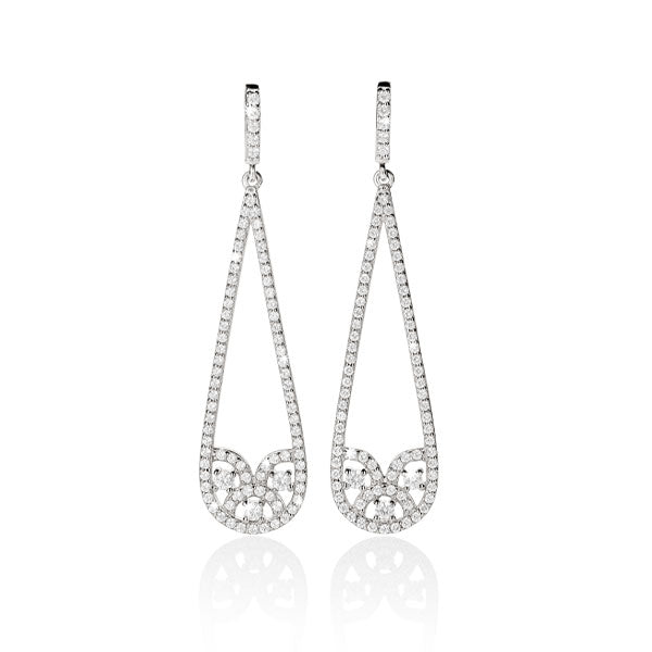 STERLING SILVER CZ EARRINGS CH15730