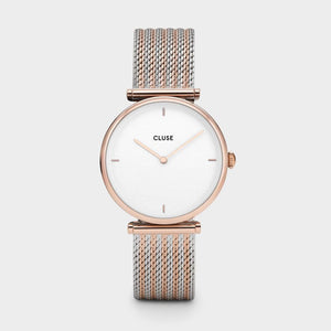 CLUSE Triomphe Rose Gold Bicolour Mesh  CW0101208001