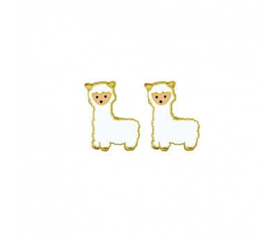 Tiny Treasures Sterling Silver Childrens llama stud TTSE34