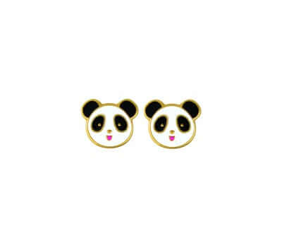 Tiny Treasures Sterling Silver panda childrens stud TTSE37