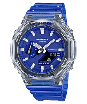 CASIO G-Shock GA2100HC-2A Blue Semi-Transparent Watch