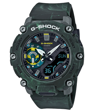 CASIO G-Shock DUO Carbon Mystic Alarm Green Case GA2200MFR-3A